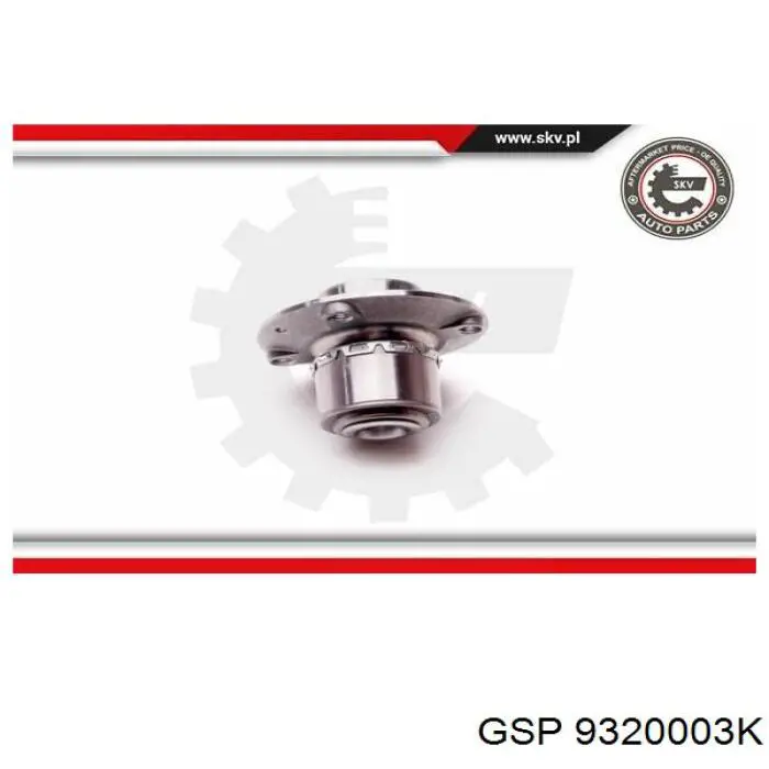 Ступицы передних колес GSP 9320003K цена, от 47.58 USD