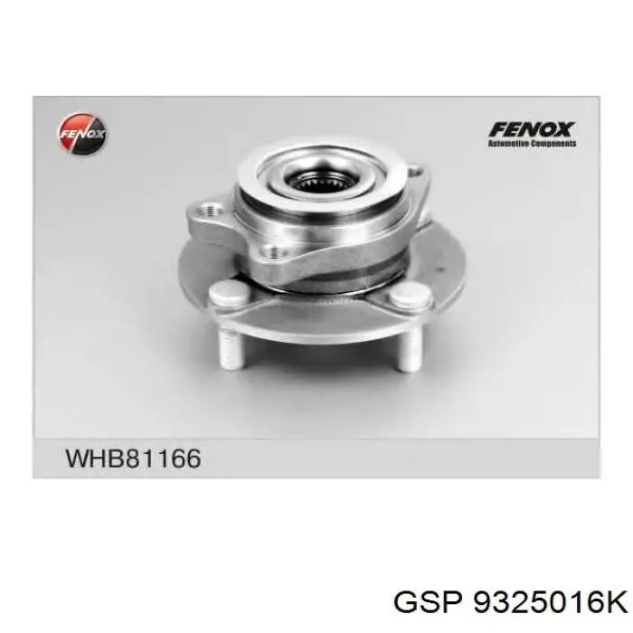 Ступицы передних колес GSP 9325016K цена, от 44.26 USD