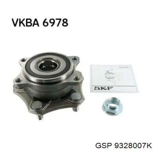 Cubo de rueda delantero 9328007K GSP