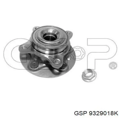 Cubo de rueda delantero 9329018K GSP