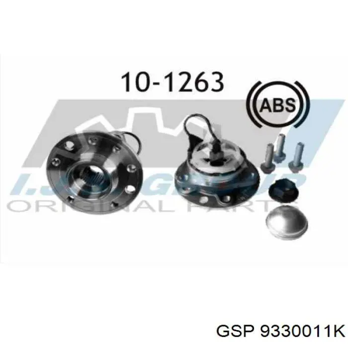 Ступицы передних колес GSP 9330011K цена, от 70.50 USD