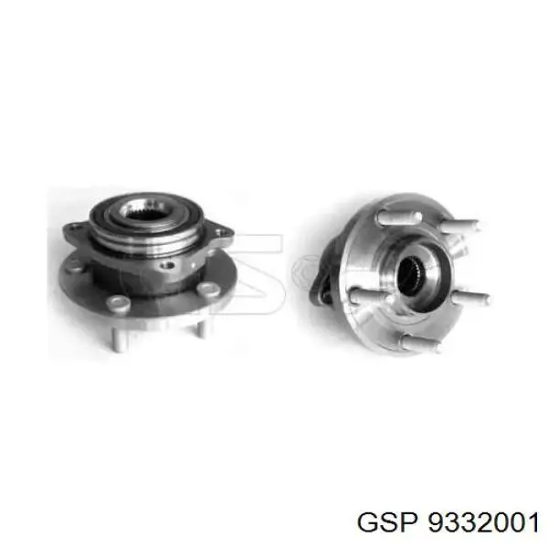 9332001 GSP Ступица колеса передняя