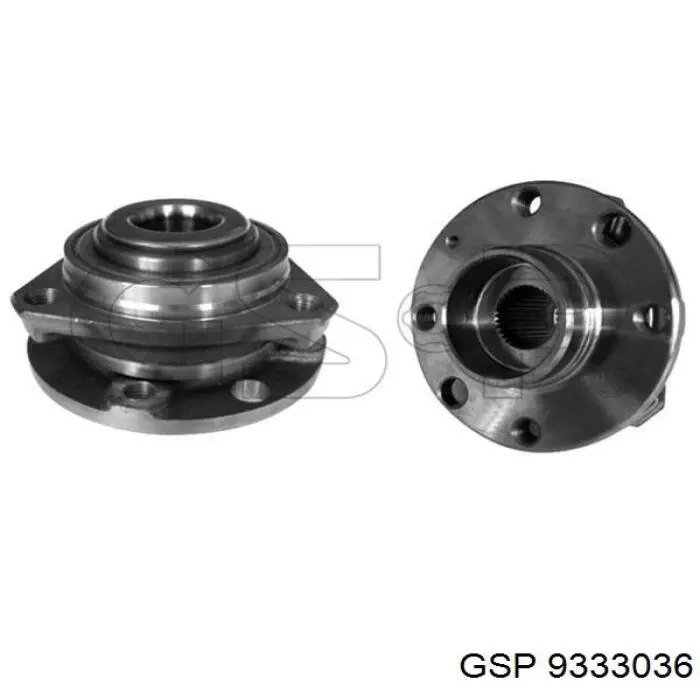 Cubo de rueda delantero 9333036 GSP