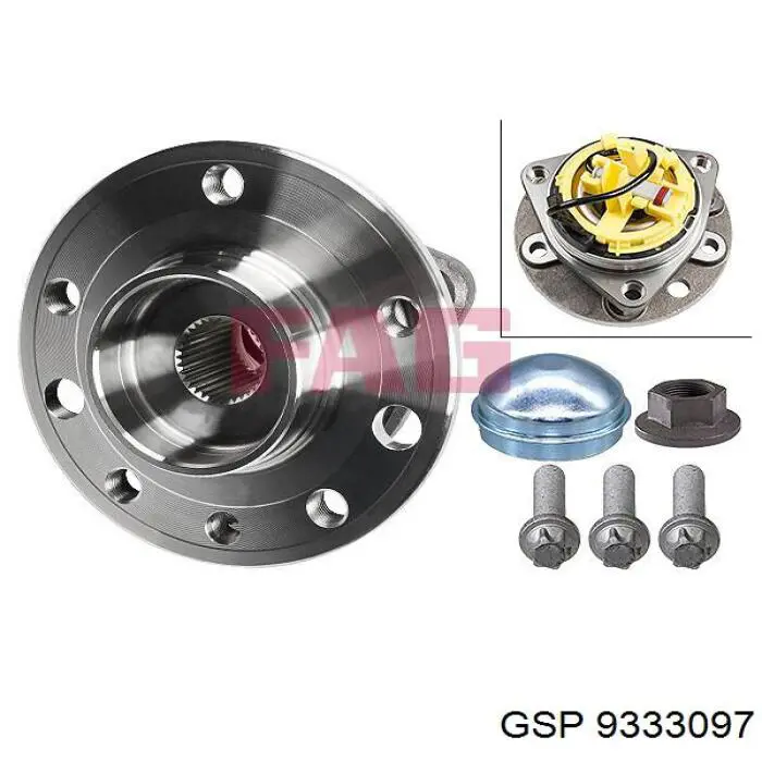 Ступицы передних колес GSP 9333097 цена, от 61.64 USD