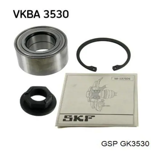 Купить GK3530 GSP Подшипник передней ступицы