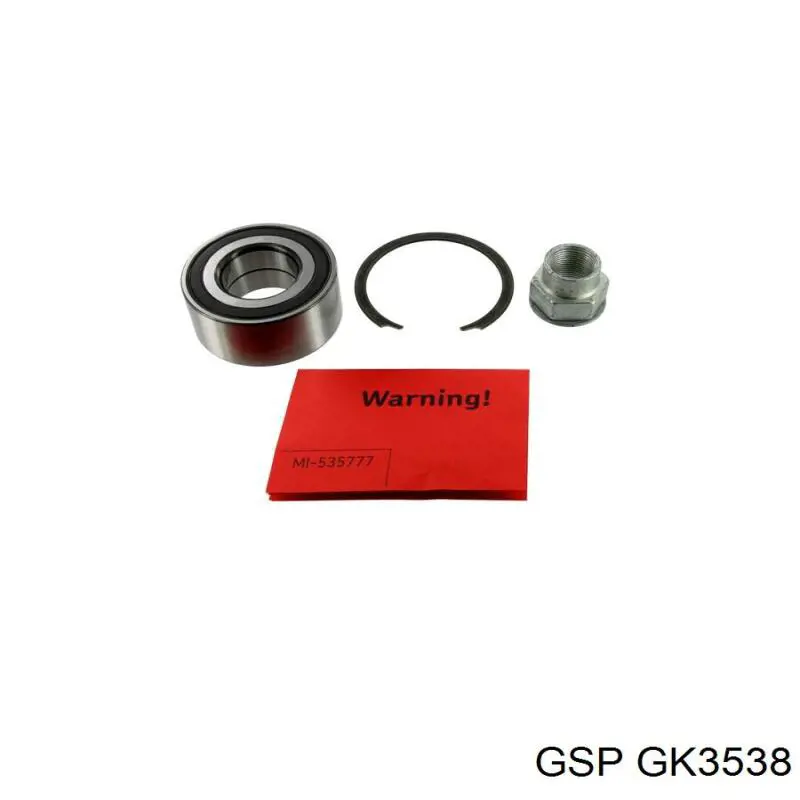 Комплект подшипника ступицы колеса GSP GK3538 цена, от 16.49 USD