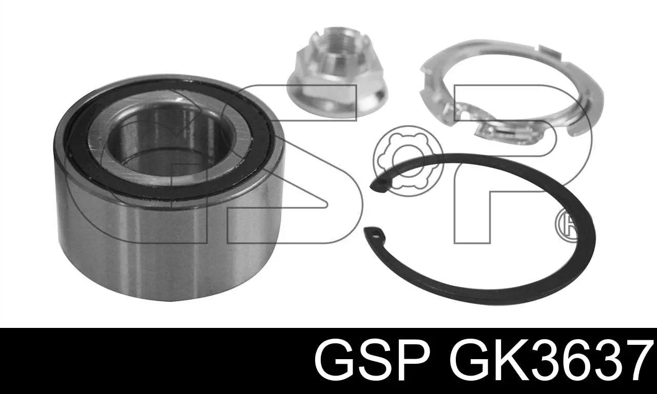 Подшипник ступицы передней GSP GK3637