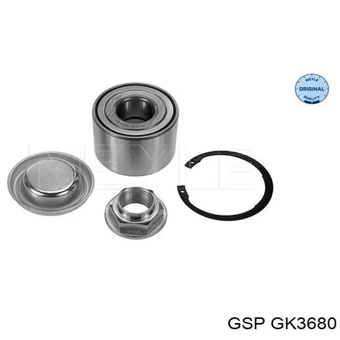 Cojinete de rueda trasero GK3680 GSP