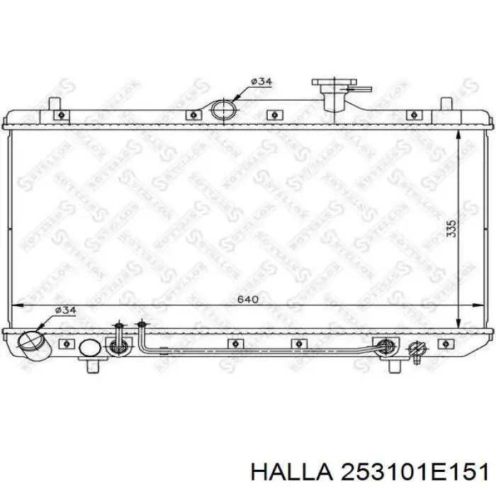 Купить 253101E151 HCC Радиатор водяной