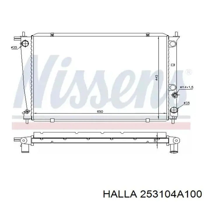 Радиатор ADG09838 Blue Print