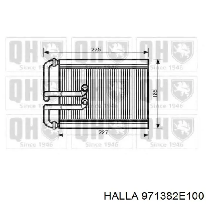 Радиатор печки 971382E100 Halla