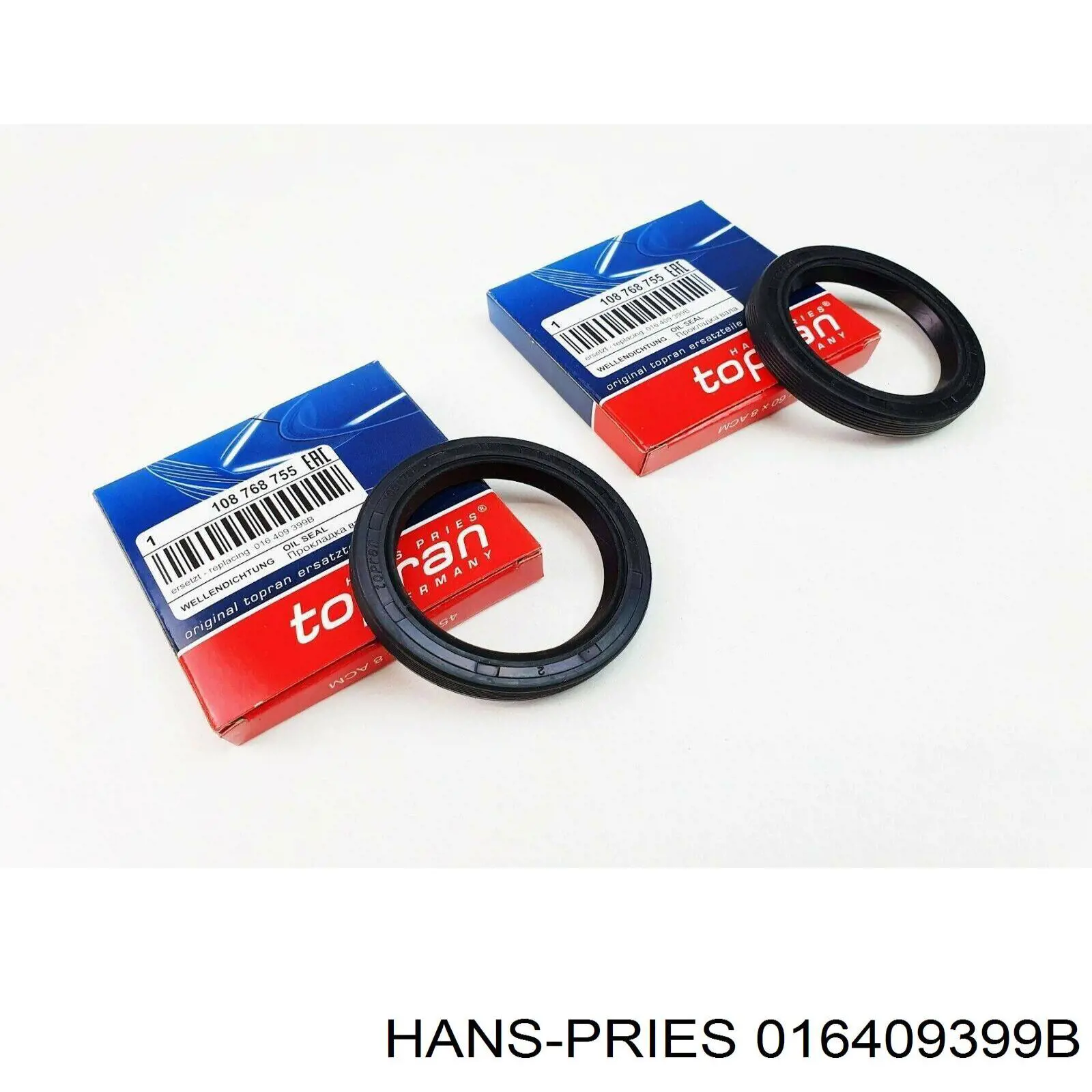 016409399B Hans Pries (Topran) Сальник переднего моста