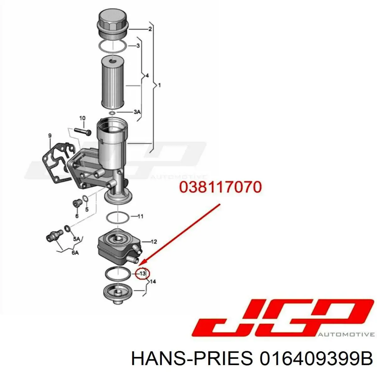Сальник полуоси переднего моста Hans Pries (Topran) 016409399B цена, от 3.09 USD