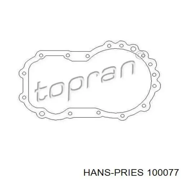 100077 Hans Pries (Topran) прокладка крышки коробки передач