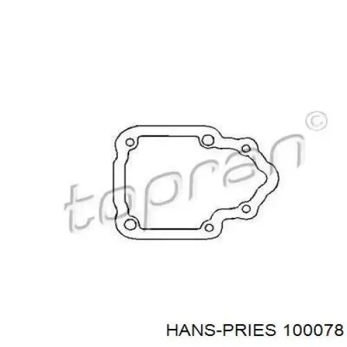 100078 Hans Pries (Topran) прокладка крышки коробки передач