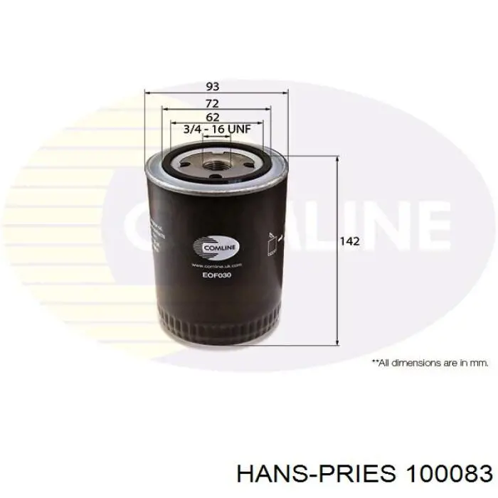 Сальник АКПП/КПП первичного вала Hans Pries (Topran) 100083