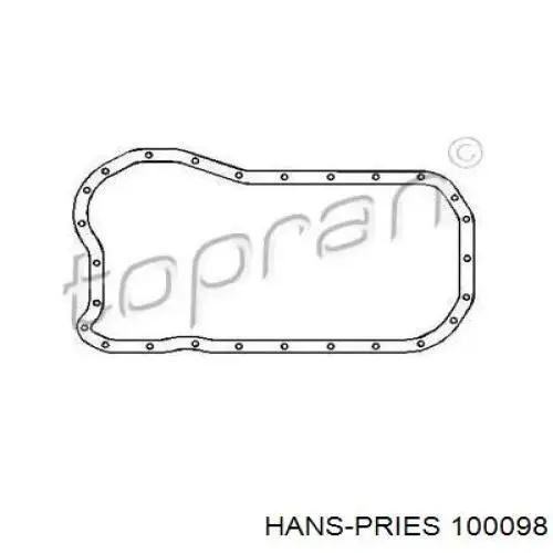 Прокладка поддона картера 100098 Hans Pries (Topran)