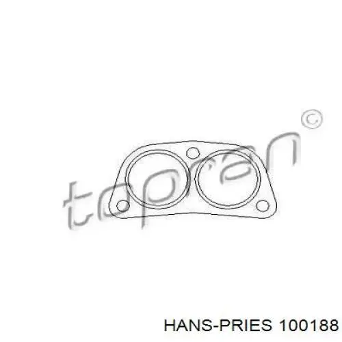 100188 Hans Pries (Topran) прокладка глушителя