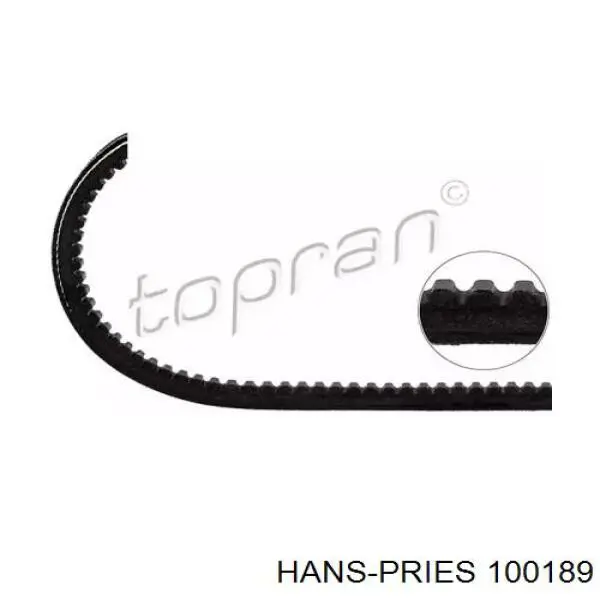 100189 Hans Pries (Topran) ремень генератора
