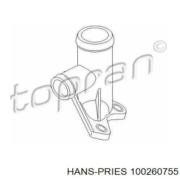 Фланец системы охлаждения 100260755 Hans Pries (Topran)