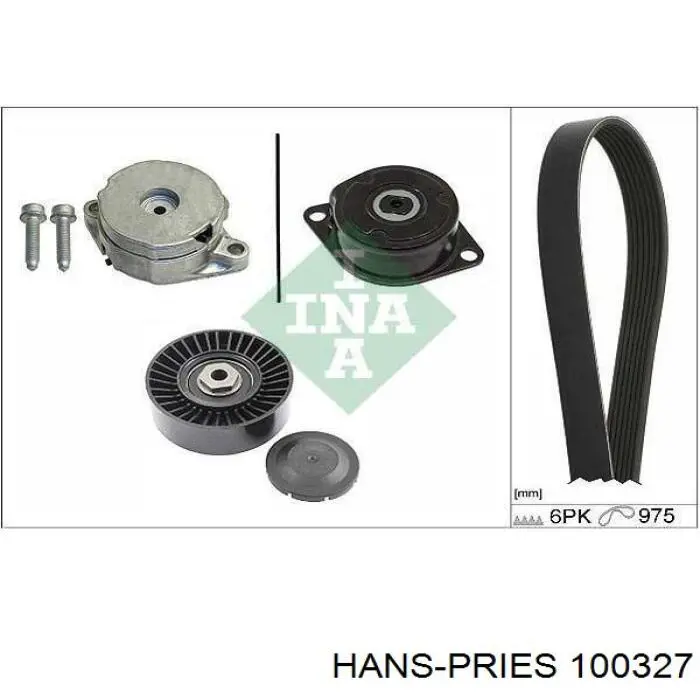 Натяжной ролик Hans Pries (Topran) 100327 цена, от 6.72 USD