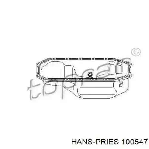 100547 Hans Pries (Topran) поддон масляный картера двигателя