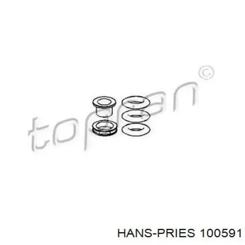 Кольцо форсунки инжектора, посадочное на Audi 200  44, 44Q