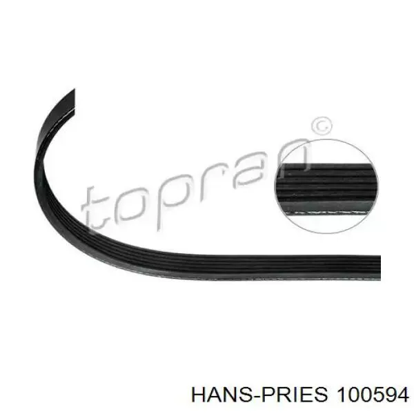 100594 Hans Pries (Topran) ремень генератора