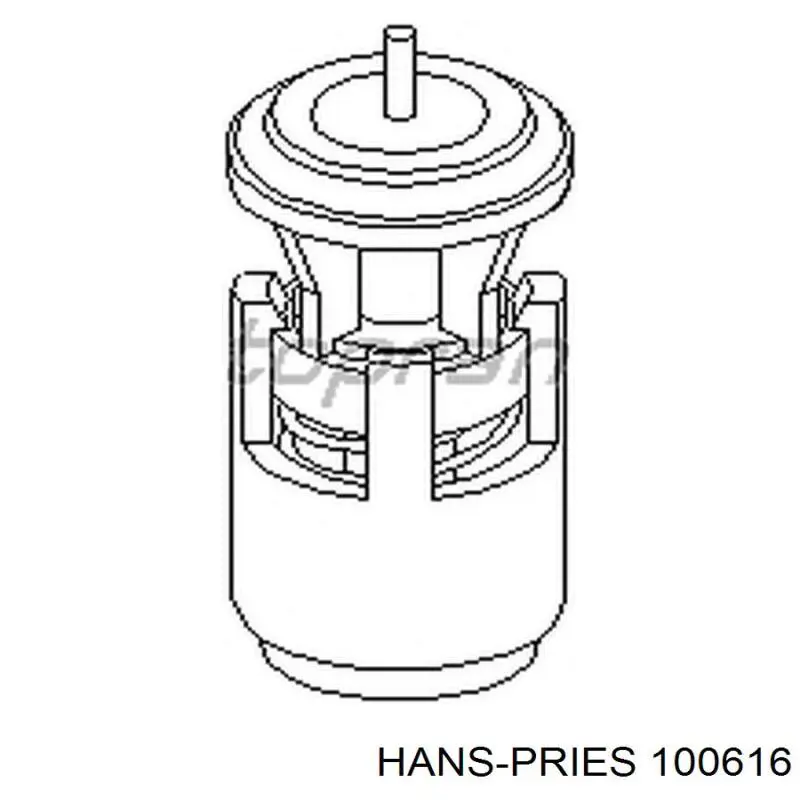 Termostato, refrigerante 100616 Hans Pries (Topran)