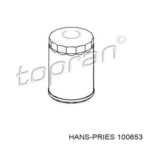 Масляный фильтр 100653 Hans Pries (Topran)