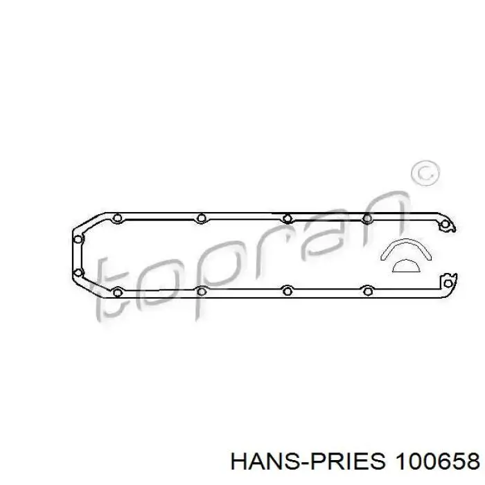100658 Hans Pries (Topran) прокладка клапанной крышки