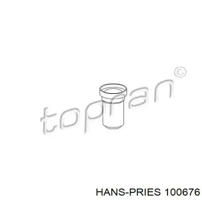 100676 Hans Pries (Topran) кольцо (шайба форсунки инжектора посадочное)