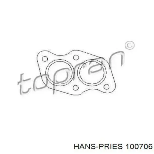100706 Hans Pries (Topran) прокладка приемной трубы глушителя