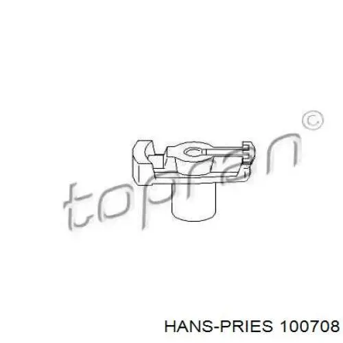 Бегунок распределителя зажигания 100708 Hans Pries (Topran)