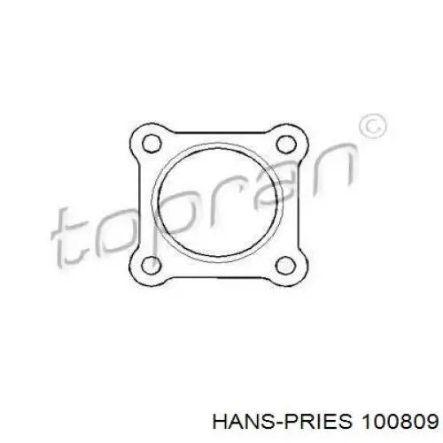 100809 Hans Pries (Topran) прокладка приемной трубы глушителя