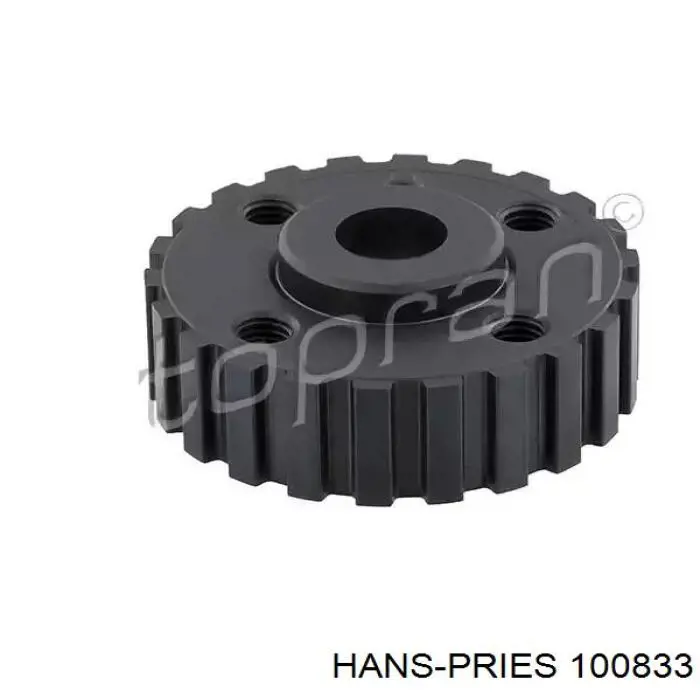 100833 Hans Pries (Topran) звездочка-шестерня привода коленвала двигателя
