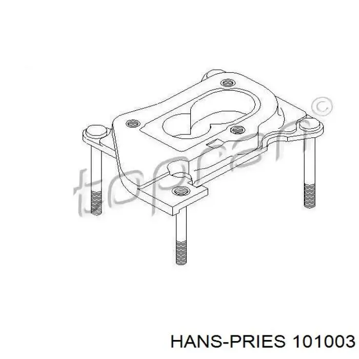 101003 Hans Pries (Topran) фланец карбюратора