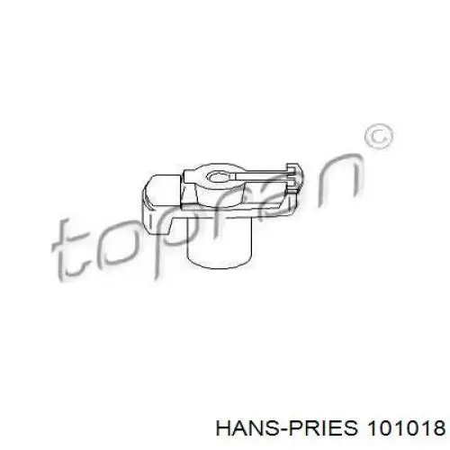 Бігунок (ротор) розподільника запалювання 101018 Hans Pries (Topran)