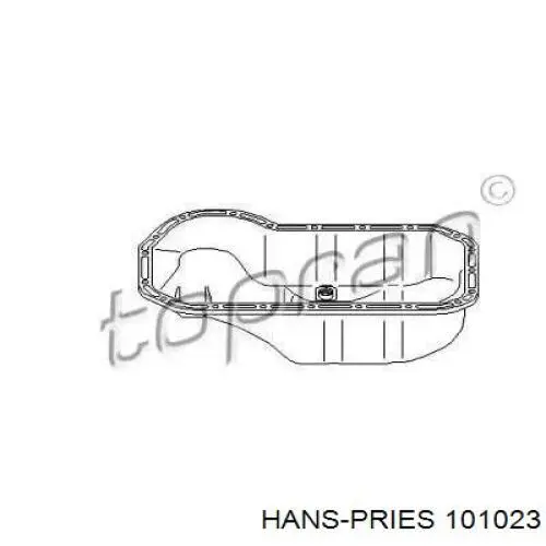 101023 Hans Pries (Topran) поддон масляный картера двигателя