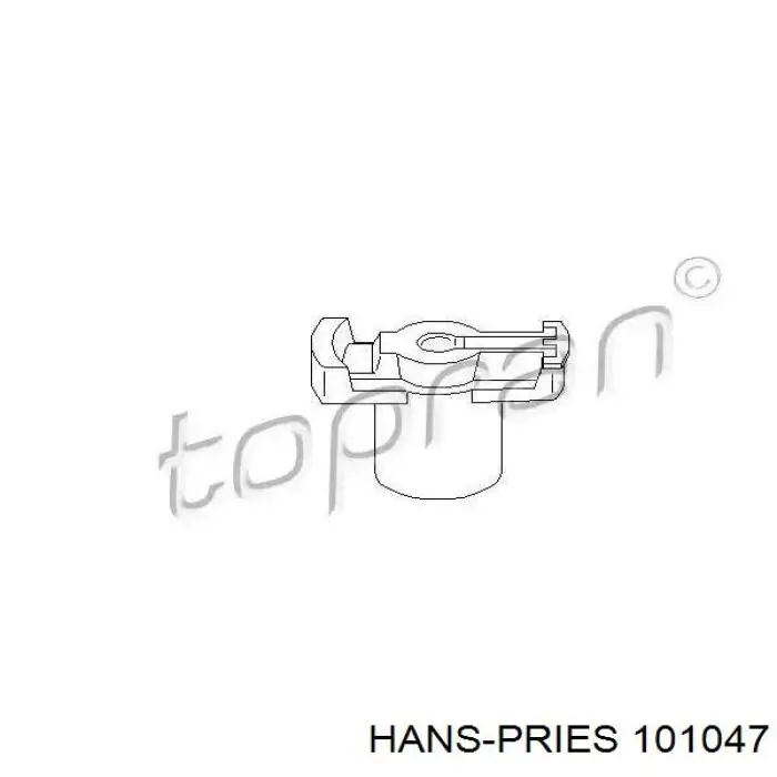 101047 Hans Pries (Topran) бегунок (ротор распределителя зажигания, трамблера)