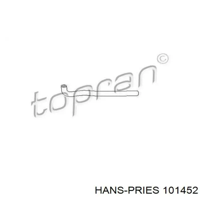Шланг (патрубок) водяного насоса нагнетательный Hans Pries (Topran) 101452 цена, от 4.61 USD