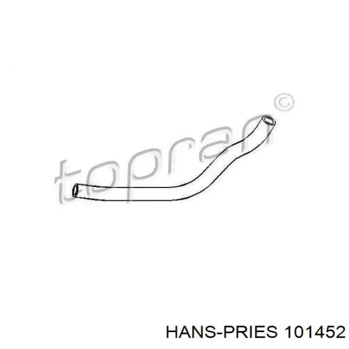 Купить 101452 Hans Pries (Topran) Шланг (патрубок) водяного насоса нагнетательный