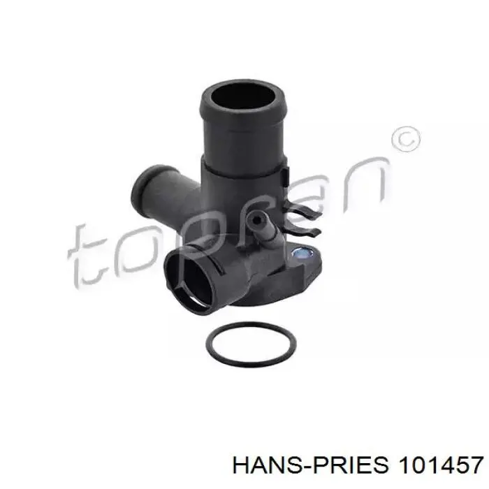 101457 Hans Pries (Topran) flange do sistema de esfriamento (união em t)