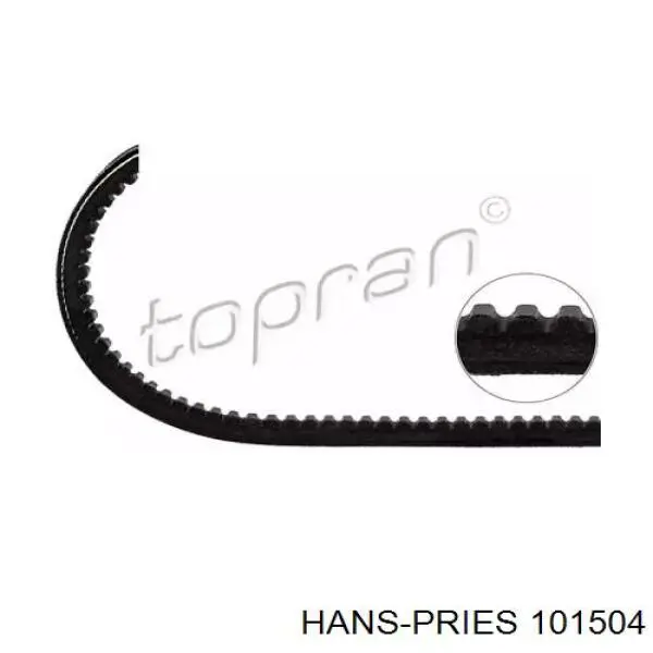 101504 Hans Pries (Topran) ремень генератора