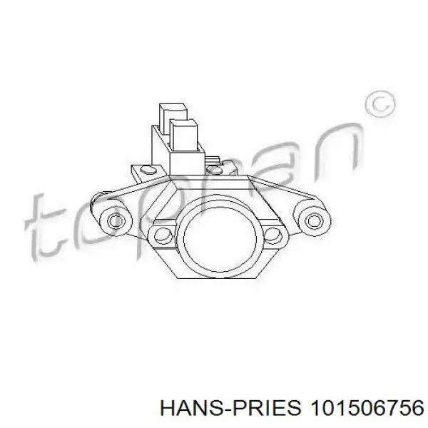 Реле генератора 101506756 Hans Pries (Topran)