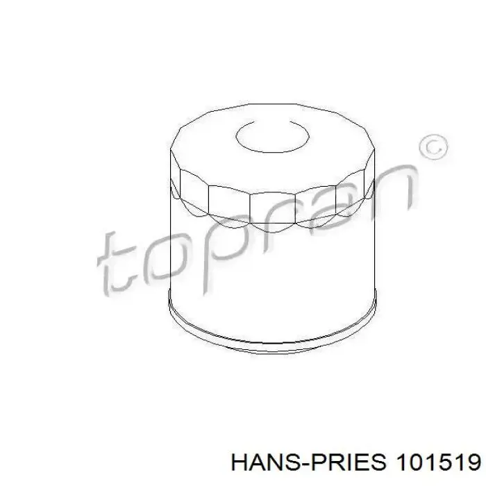 Масляный фильтр 101519 Hans Pries (Topran)