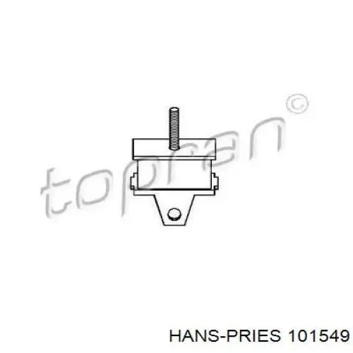 101549 Hans Pries (Topran) подушка (опора двигателя передняя)