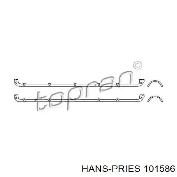 Комплект прокладок крышки клапанов 101586 Hans Pries (Topran)