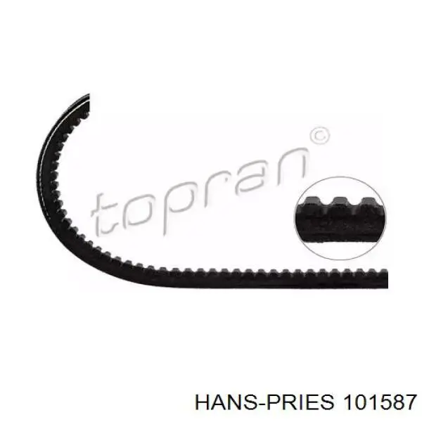 101587 Hans Pries (Topran) ремень генератора