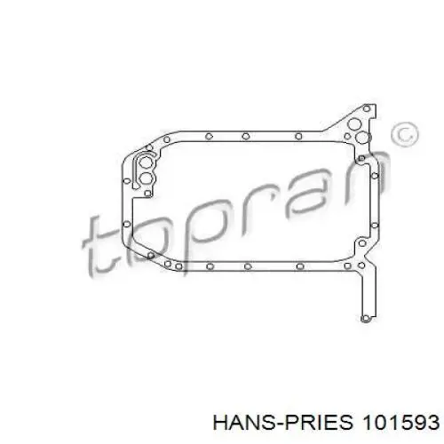 Прокладка поддона картера двигателя верхняя 101593 Hans Pries (Topran)